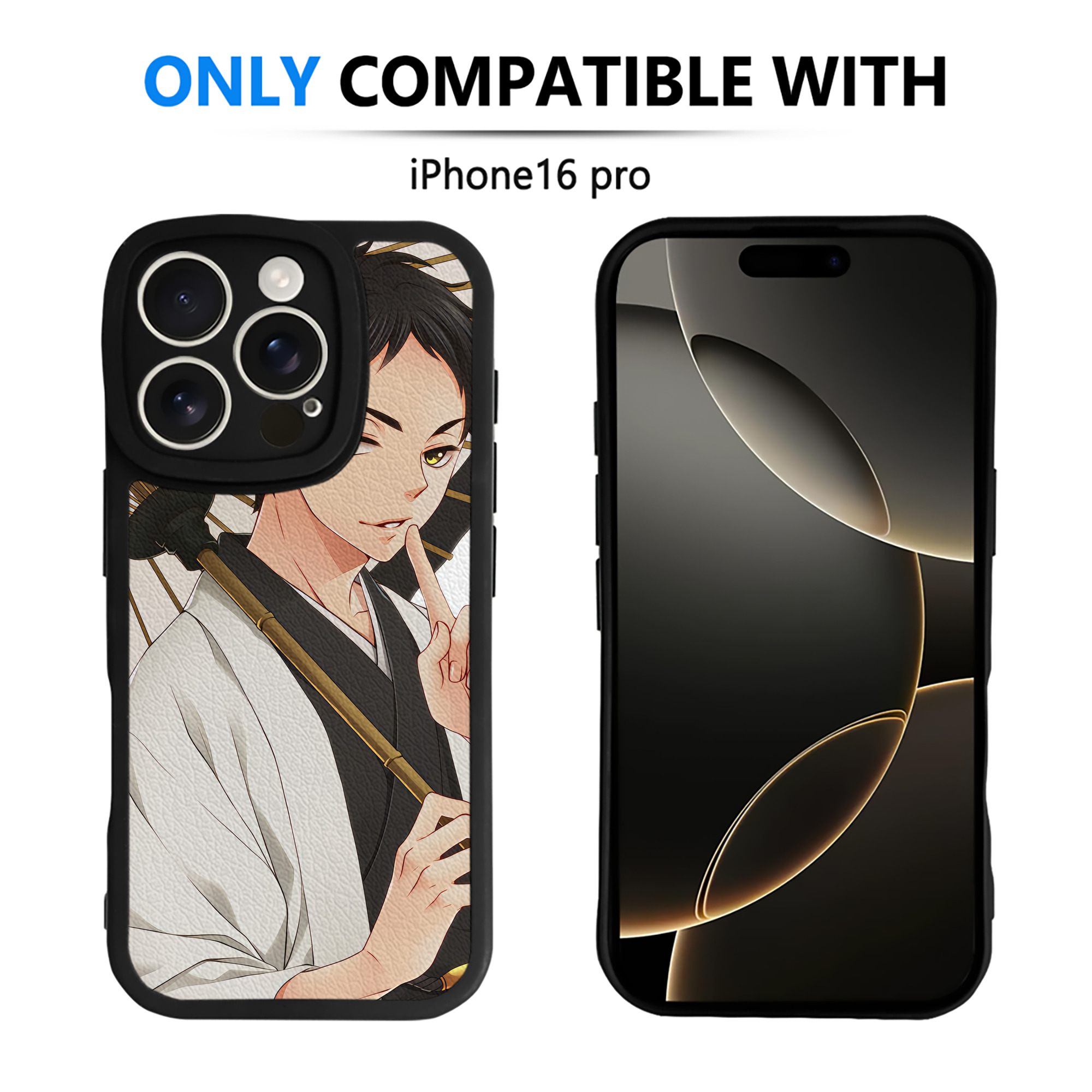 （画像用） ハイキュー!! Haikyu!! 【iPhone 16シリーズ対応】シリコンスマホケース（レザー調） 材質：シリコン